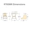 Virco 30.5 in. H, Molded Polypropylene Shell 18.75 in. W X 9700BR - alternate 2